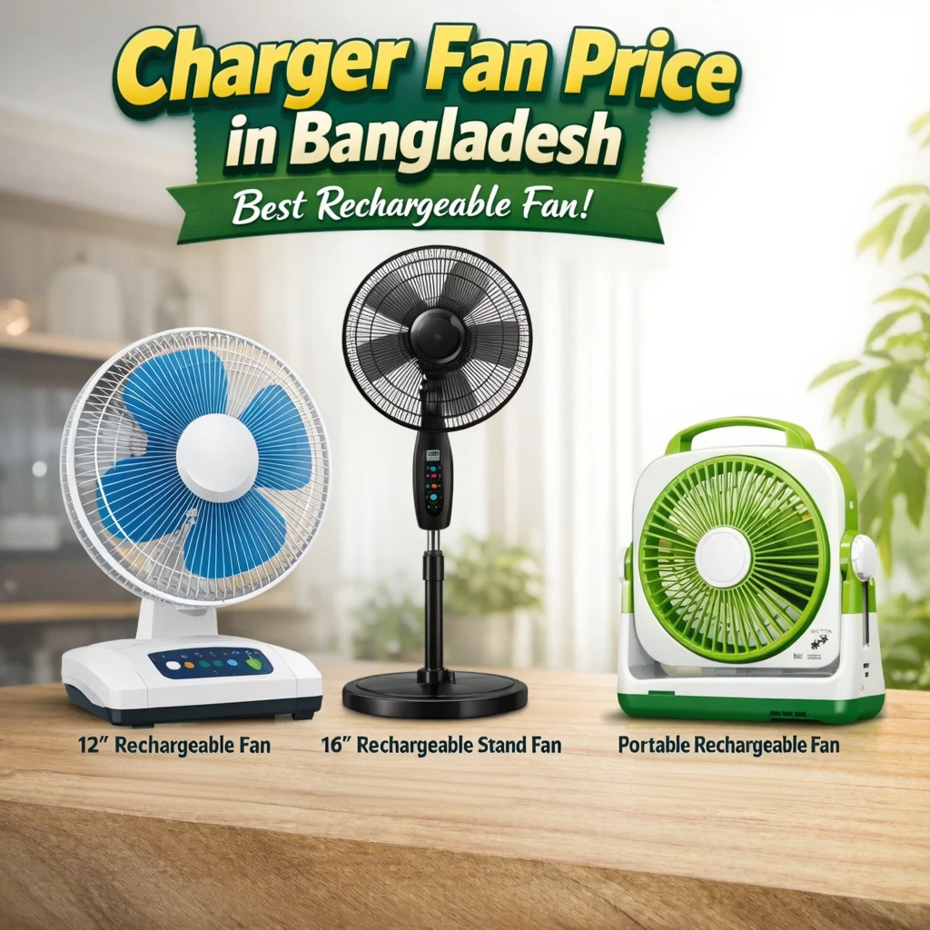 Charger Fan Price in Bangladesh – Best Rechargeable Fan