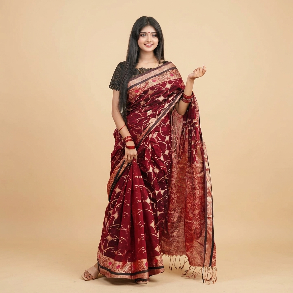 Trendy Dhakai Jamdani Saree for Women
