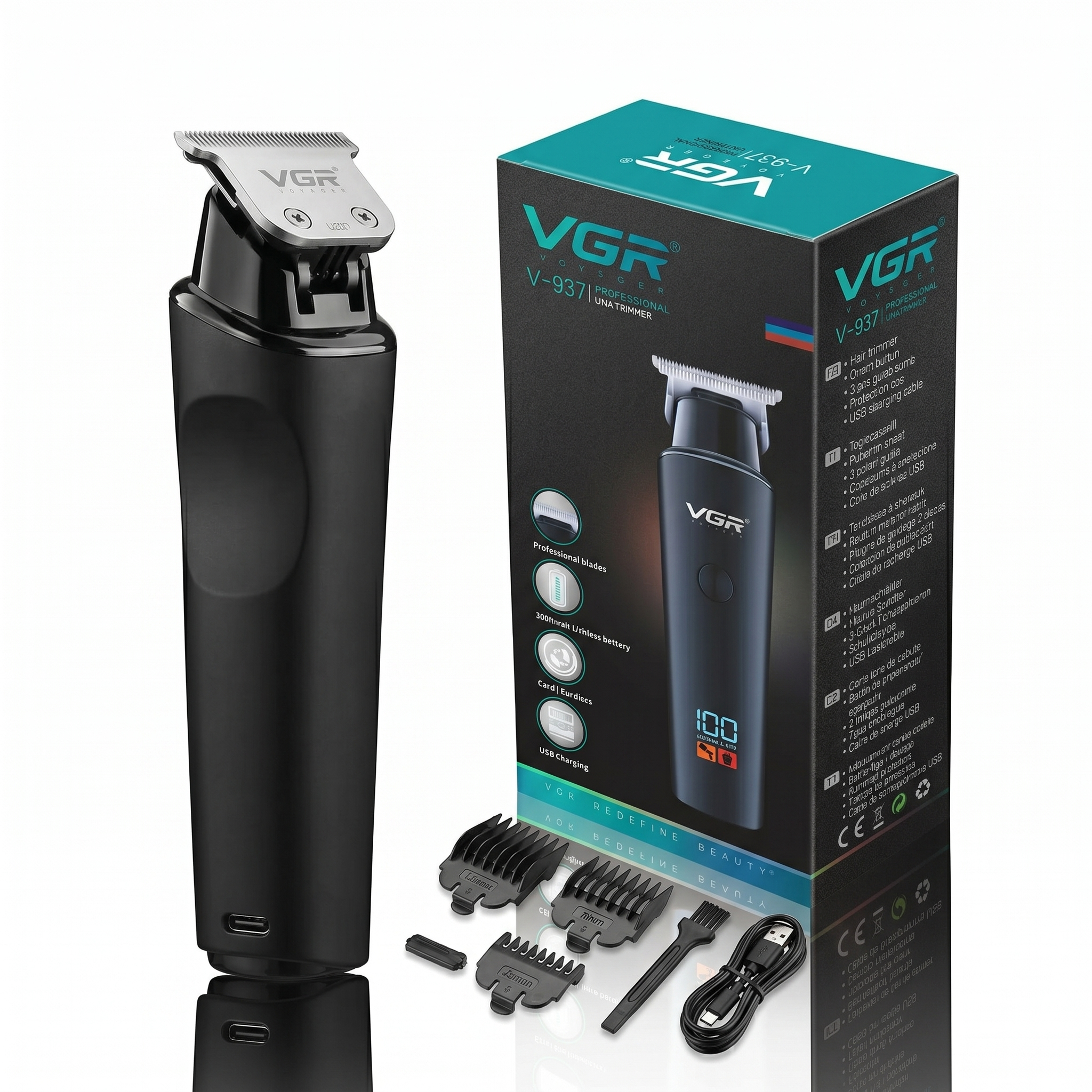 VGR V937 Trimmer – Professional Hair Clipper for Men