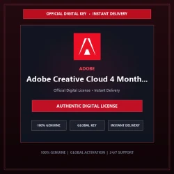Adobe Creative Cloud 4 Months (10HW) | Official Digital License