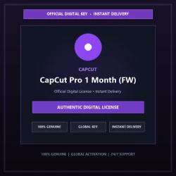 CapCut Pro 1 Month (FW) | Official Digital License