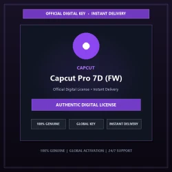 Capcut Pro 7D (FW) | Official Digital License
