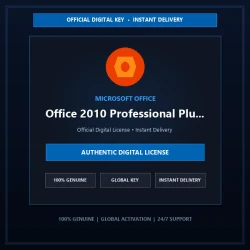 Microsoft Office 2010 Professional Plus 5PC | Official Digital License