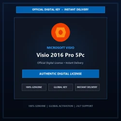 Microsoft Visio 2016 Pro 5Pc | Official Digital License