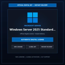 Microsoft Windows Server 2025 Standard 2PC | Official Digital License