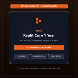 Replit Core 1 Year Developer Subscription | Cloud IDE & Deployments